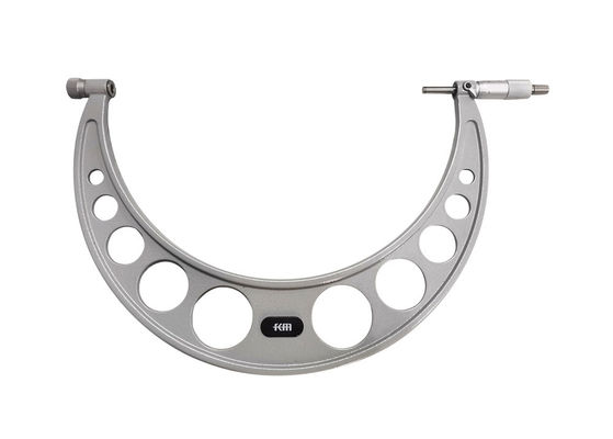 Outside Micrometer with Interchangeable Anvils and Carbide-Tipped Measuring Faces
