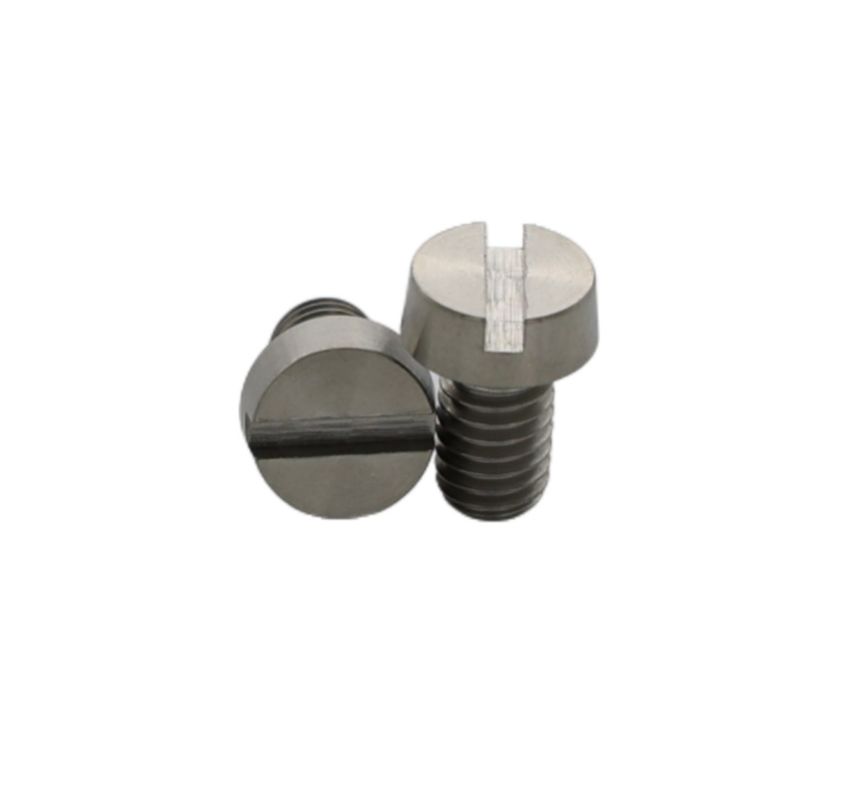 M1-M10 Polished Titanium Slotted Cheese Head Machine Screws for Hardware Applications