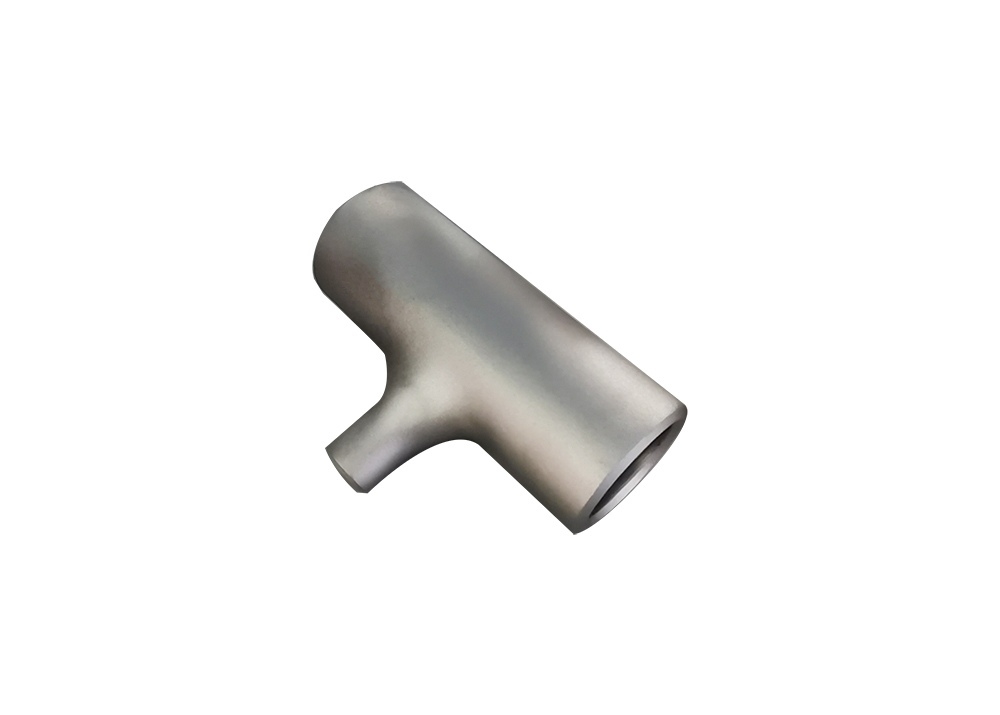 High-Quality ASTM B 16.9 Gr2 DN40×DN40×3mm Butt Welded Titanium Tube Reducing Tee for Industrial Use