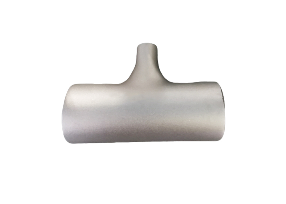 High-Quality ASTM B 16.9 Gr2 DN40×DN40×3mm Butt Welded Titanium Tube Reducing Tee for Industrial Use