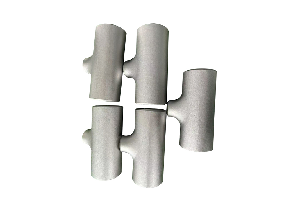 High-Quality ASTM B 16.9 Gr2 DN40×DN40×3mm Butt Welded Titanium Tube Reducing Tee for Industrial Use