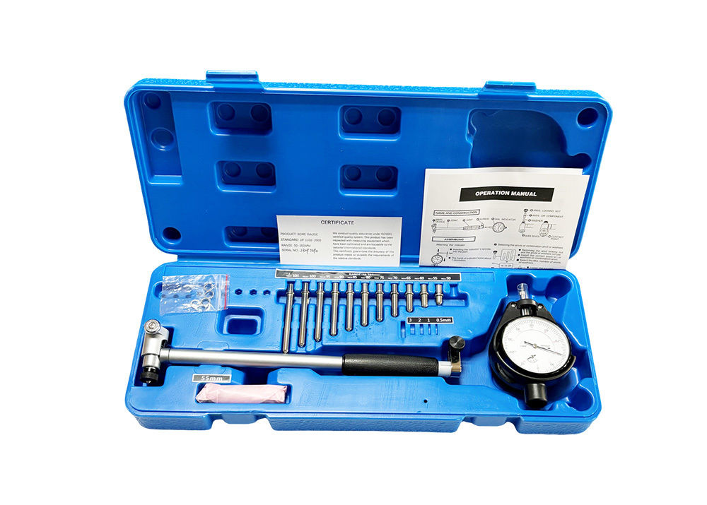 High Quality 50-160mm Dial Bore Gauge with Extensions Hole Diameter Measuring Device with 0.01mm Graduation