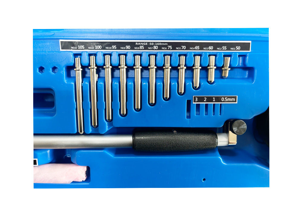 High Quality 50-160mm Dial Bore Gauge with Extensions Hole Diameter Measuring Device with 0.01mm Graduation