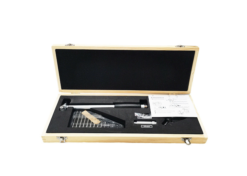 Customized Metric 100-160mm Dial Bore Gauge with Extensions Hole Diameter Measuring Device Used Wood Case Package
