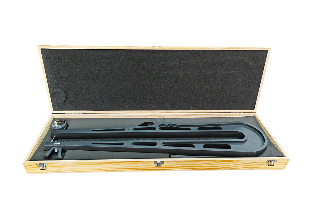 0-25.4mm/0-1" Digital Thickness Gauge for Paper / Film / Leather Measurement With 700mm Measuring Depth