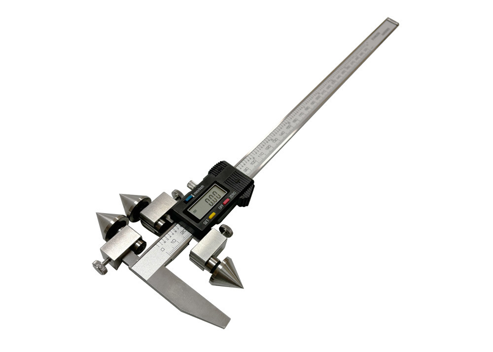 Precision-ground 20-300mm Apothem And Centerline Digital Caliper With 0.01mm / 0.0005" Resolution