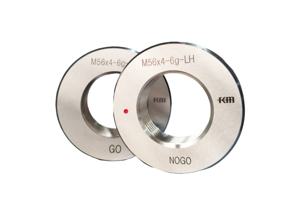 GO and NOGO M56X4 Metric Thread Ring Gauge for Screws Bolts and Threaded Rods with Left Hand