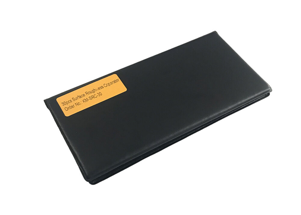 Portable 30Pcs Surface Roughness Comparator Kit Calibrated Surface Finish Reference Block for QC Testing
