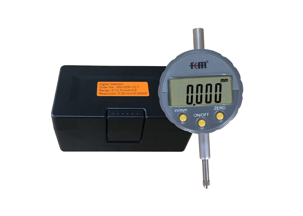 IP65 Waterproof 0-12.7mm/0-0.5" Digital Dial Indicator with Lug Back Industrial Length Measuring Tool