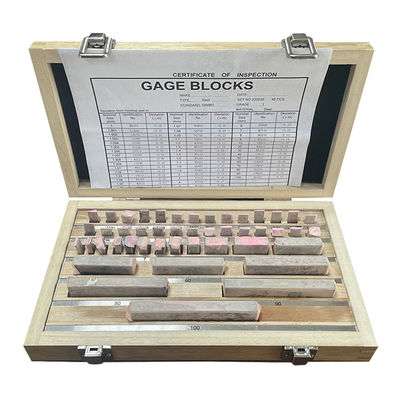 46pcs Blocos de calibre retangular definidos Metric DIN Standard