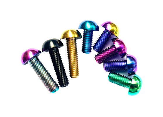 Parafuso de liga de titânio Parafuso de disco de freio de motocicleta com anodizado colorido personalizado